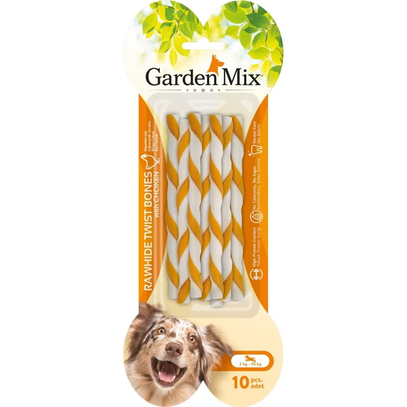 Garden Mix Tavuklu Burgu Çubuk Kemik 10'lu