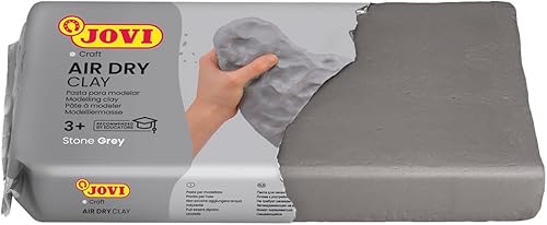 Miniatura 2 de Arcilla de modelado Jovi Air-Seco 1.1 lb Gris, sin manchas, perfecto para proyectos de arte y manualidades