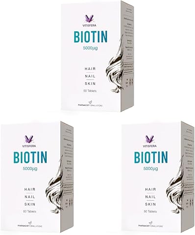 Vitisfera Biotin 5000 mcg 60 Tablet (3 paketi)