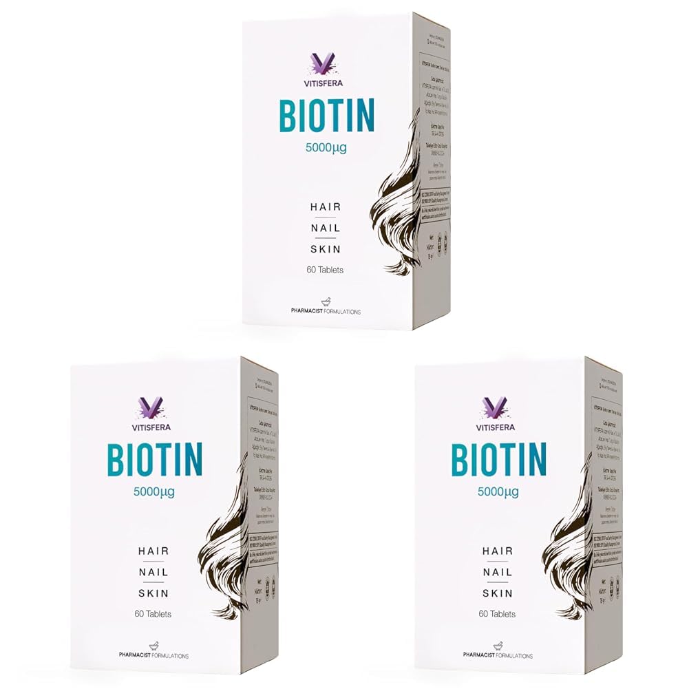 Vitisfera Biotin 5000 mcg 60 Tablet (3 paketi)