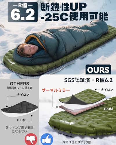 HIKENTURE 高R値6.2 エアーマット