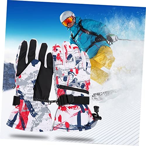GALPADA 1 Par Luvas Esquis Para Motos De Neve Esquis Para Homens Esquis Para Mulheres Snowboard Femi