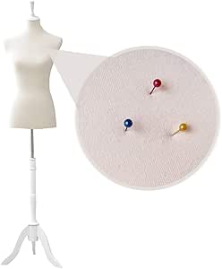 Manichino Sartoria Loywe Taglia 36/38 - Busto Donna Regolabile 140-180cm - Base Metallo Nero - Foto 5