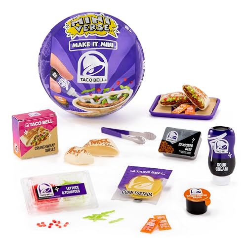 MGAs Miniverse Make It Mini Taco Bell Series 1 Mini Collectibles - Blind Pack DIY Resin Replica Food Not Edible Collectors 8+