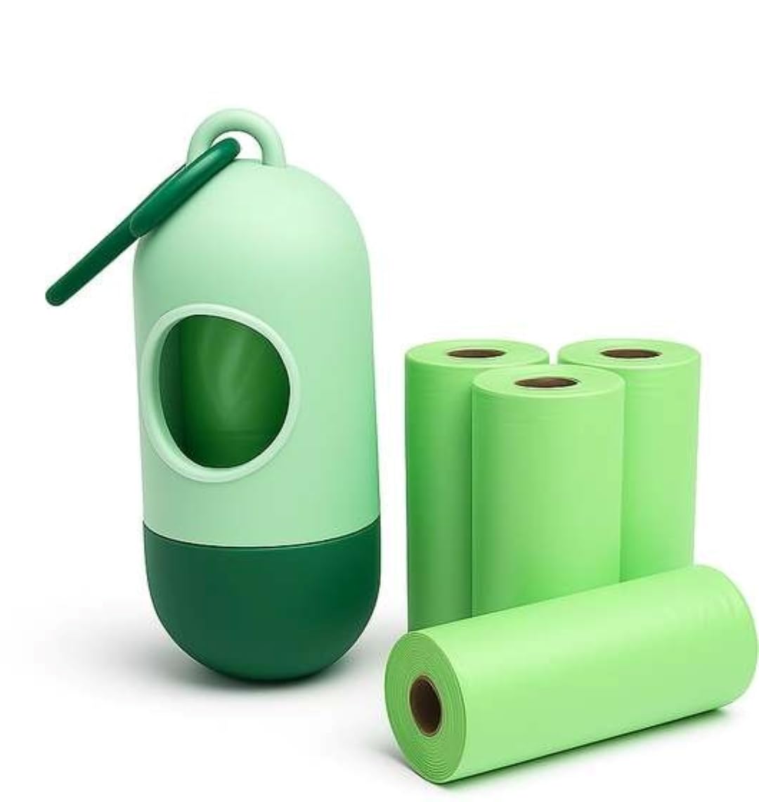 Mummamia Tie & Toss Diaper Disposal Bag Dispenser with 2 Garbage bag Rolls (GREEN)-image-23