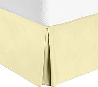 Vista 8 de Falda de cama de esquina dividida de microfibra de 16 pulgadas, resistente a las arrugas y a la decoloración, tamaño queen, gris oscuro sólido