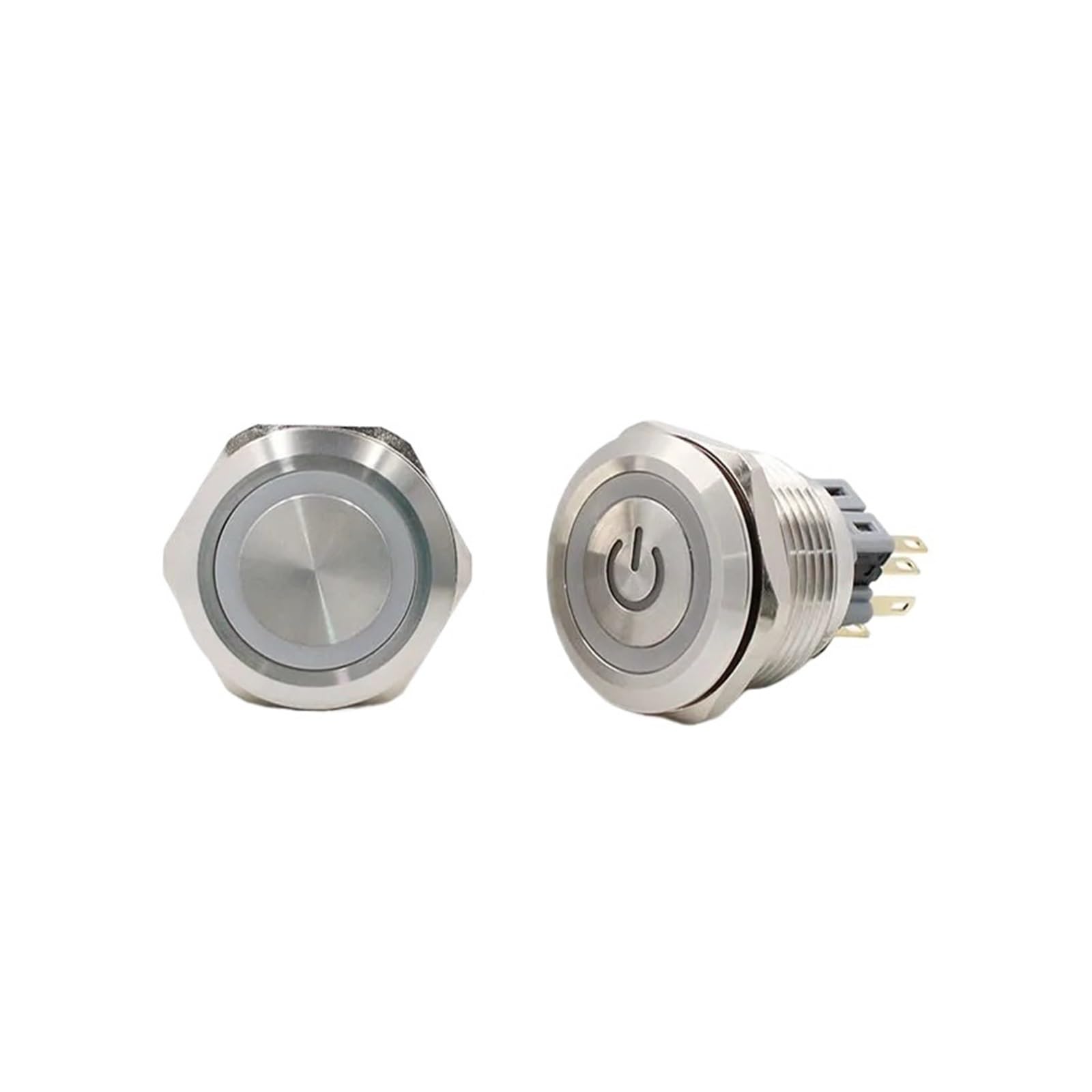 White Push button 12mm - Reset - PBS-33B - PBS-33B-WHITE White Push button 12mm - Reset - PBS-33B - PBS-33B-WHITE