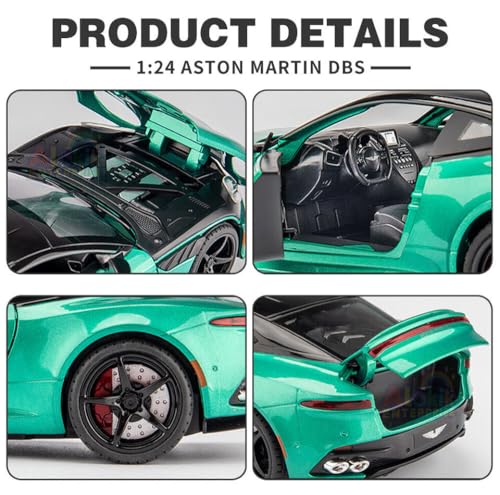 Image of Alokik Enterprise Simulation Alloy Inertial Car Model Children's Toy 1:22 Aston Martin Dbs Alloy Diecast Model Sound Light Pull Back Collection Kids Toys Gifts?Color As Per Stock?