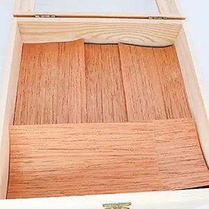 Spanish Cedar Venner for Cigar Divider and Humidor, Cedrowood Cigar Sheet, Planks, Clips, Strip Accessories for Lining Tray Insert Cigar Jar and Box(10 Packs)