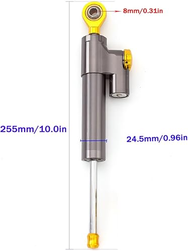 Barra de control de amortiguador de direcciĂłn ajustable para motocicleta con kit de soporte de montaje compatible con Z900 2017-2021 Barra de control de amortiguador de direcciĂłn ajustable para motocicleta con kit de soporte de montaje compatible con Z900 2017-2021