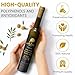 Mediterranean Gold Organic Olive Oil Extra Virgin - First 100% Nature-Made Cold Pressed, Unfiltered & Hand-Harvested, Ensure High Polyphenol With Antioxidant Count - For Foods Salads & Meats