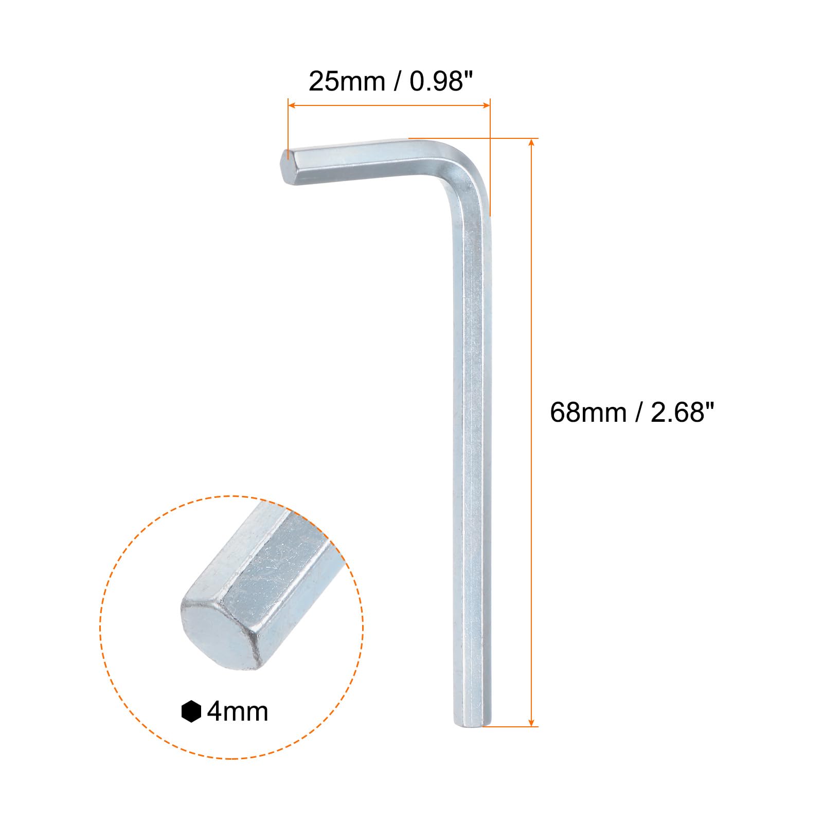 Sourcing Map Lot De 2 Clés Hexagonales Avec Poignée En T - 10 Mm - En