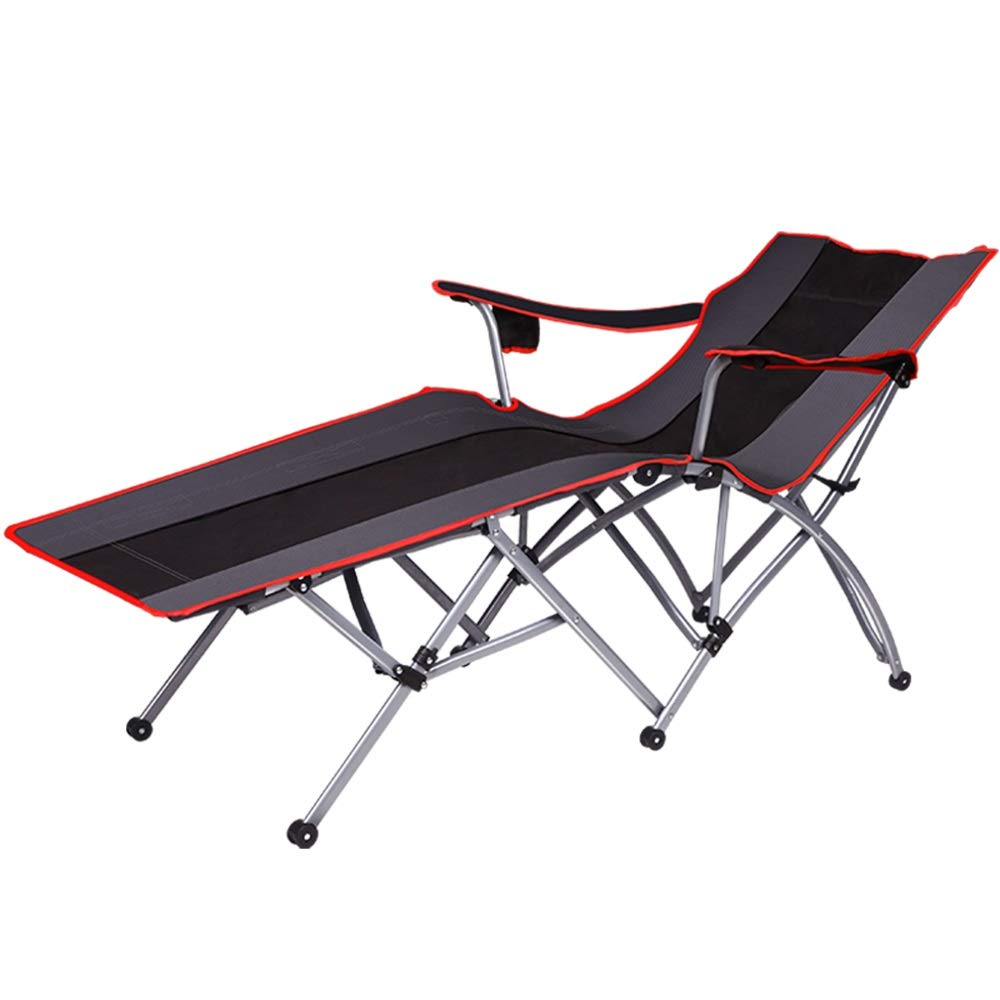 Chaise pliante de bureau et plage 180x88x40cm pour sieste confortable