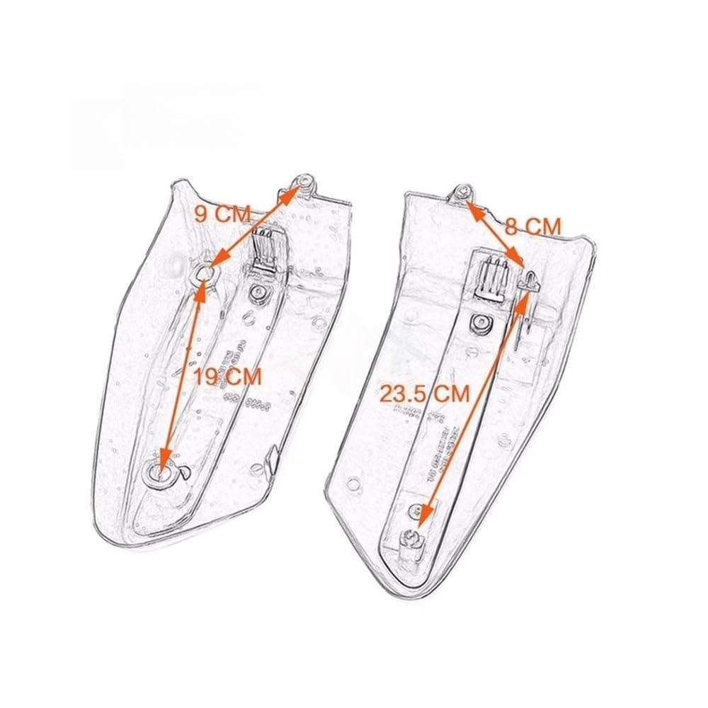 Moto Carénage Couvercles De Batterie Moto Gauche Et Droite Protections Latérales Pour Rebel CMX250 1996-2002 1997 1998 Pour CA250 1995-2002