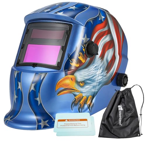 Careta para Soldar Electrónica Autooscurecimiento Azul miniatura 1