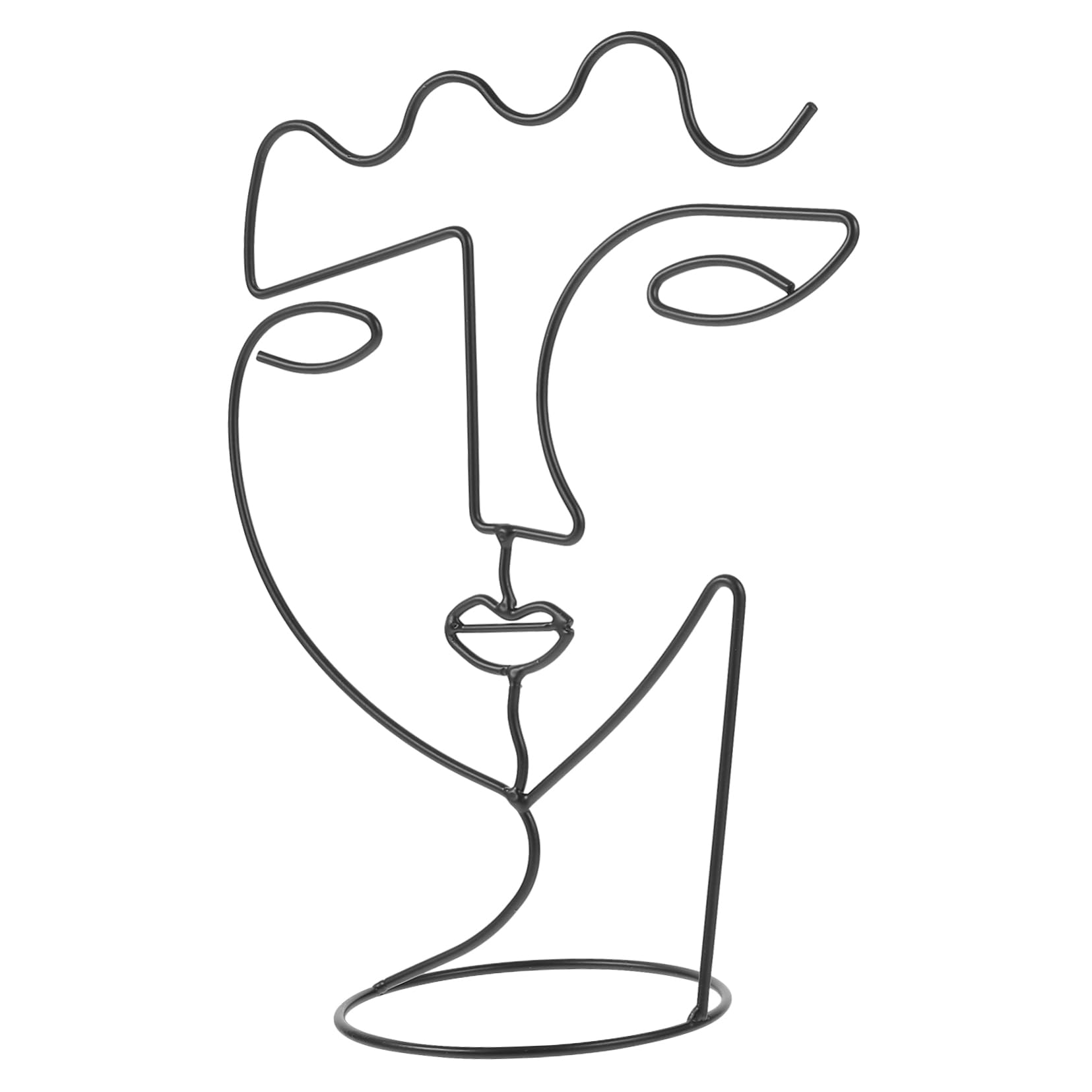 BUGUUYO Jewelry Display Rack Necklace Holder Stand Jewelry Organizer Abstract Face Design Home Decor
