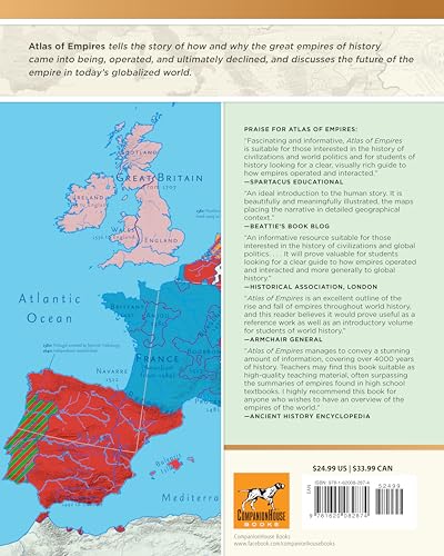 Image of Atlas of Empires: The World's Great Powers from Ancient Times to Today (CompanionHouse Books) Comprehensive Resource of the Rise and Fall of Civilizations through History with Illustrations and Maps
