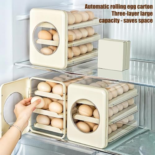 Cajón para huevos anticaídas con pista inclinada autorrecargable 5