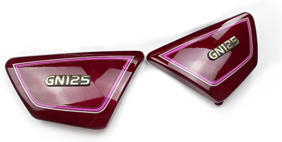 Motorcycle 1 Pair Origina Right & Left Frame Side Covers Panels For Suzuki GN 125 GN125 Deep Red