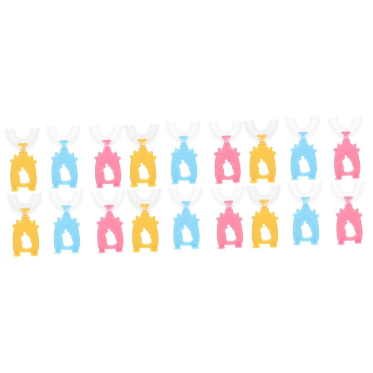 Gatuida 18piezas Cepillo De Dientes Infantil Forma Herramientas De Limpieza Bucal Para Niño Niña Cepillos De Limpieza Completa De Dientes Para Bebés y Pequeños