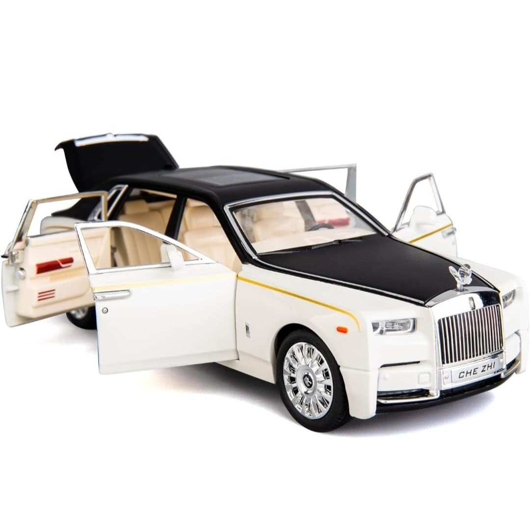 Toytrends 1:24 Scale Pull Back Die Cast Rolls Royce Phantom Car Openable Doors with Sound and Light | Exclusive Alloy Metal Replica Car for Kids - Black Color (B0CLGJ2C4Y) Amazon Price History, Amazon Price Tracker