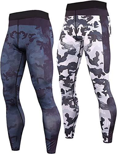 Image of OEBLD Compression Pants Men Thermal Underwear Set Base Layer Dry Tights Gym Running Leggings Long Sleeve Shirt