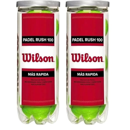 Wilson Rush 100 3 Ball Can Pelotas de Tenis, Unisex, Yellow, NS (Paquete de 2)