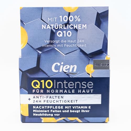 CIEN Q10 Intense Crema de noche para la piel normal, 1 x 50 ml