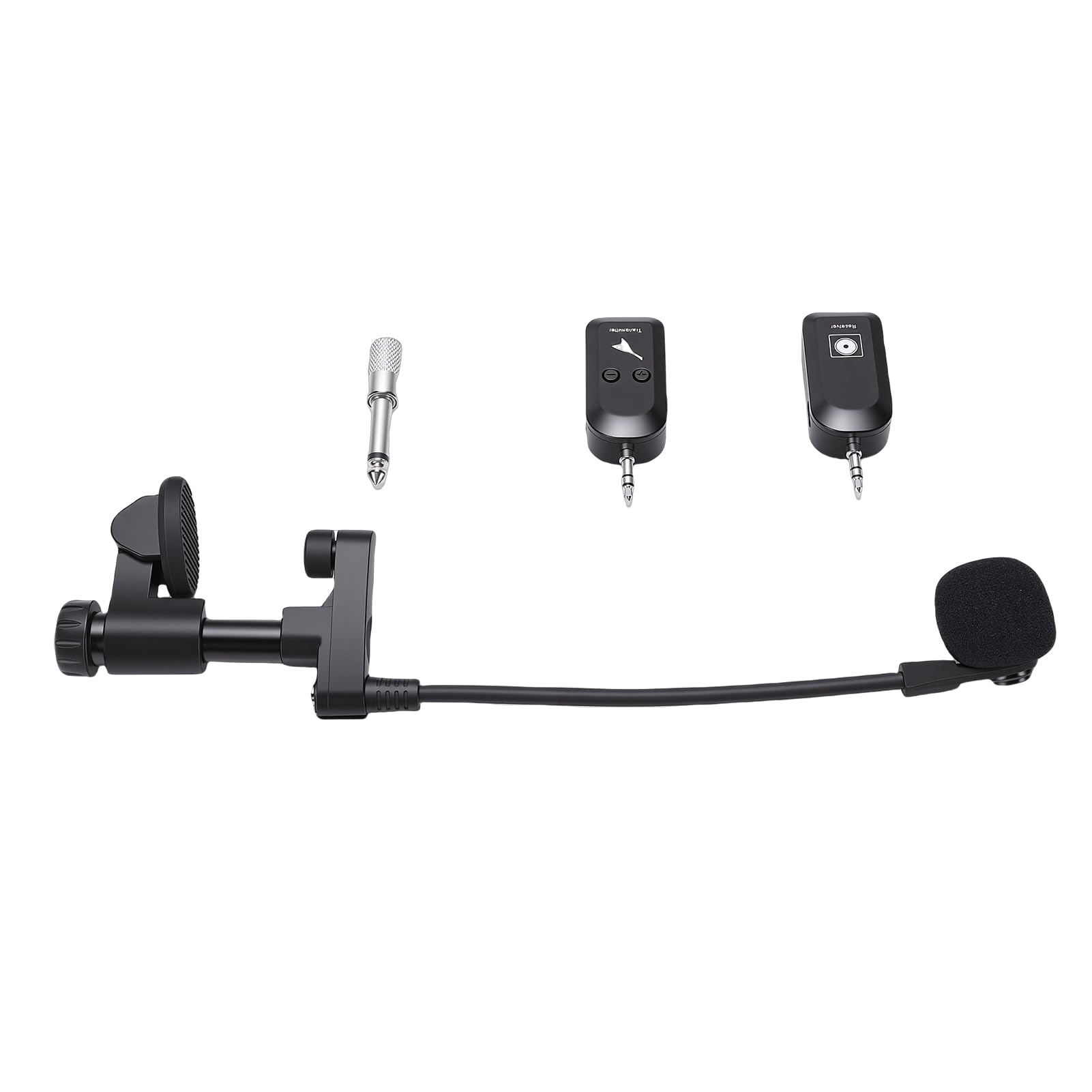 Kabelloses Cello-Mikrofon, 2,4 G, On-Instrumentenmikrofon mit 360°-Tonaufnahme, 30 M Reichweite für Violine, Gitarre, Bratsche, Bühnenauftritt