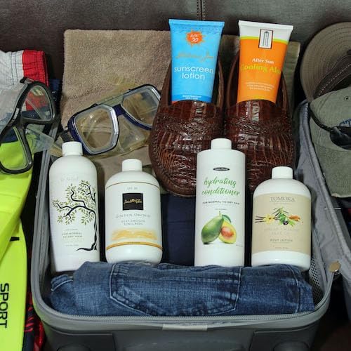 Miniatura 6 de Kit de Contrabando de Alcohol para Cruceros Botellas Vacías de Champú y Acondicionador para Ocultar y Beber Licor - Frascos Ocultos para Licor de