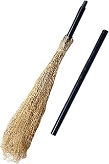 BUTIFULSIC Harry Broomstick Halloween Costume Props Halloween Besom Decor Wizard Broom Props Wizard Cosplay Adult Home Accessories Decor Witch Broomtick Prop Wooden Classic The Witch