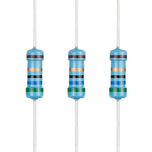 100pcs 56 ohm Resistor 1/2w (0.5Watt) ±1% Tolerance Metal Film Fixed Resistor, Multiple Values of Resistance Optional