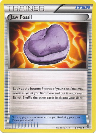 ポケモン - Cy Amazon.com: Pokemon - Jaw Fossil (94/111) - XY Furious Fists