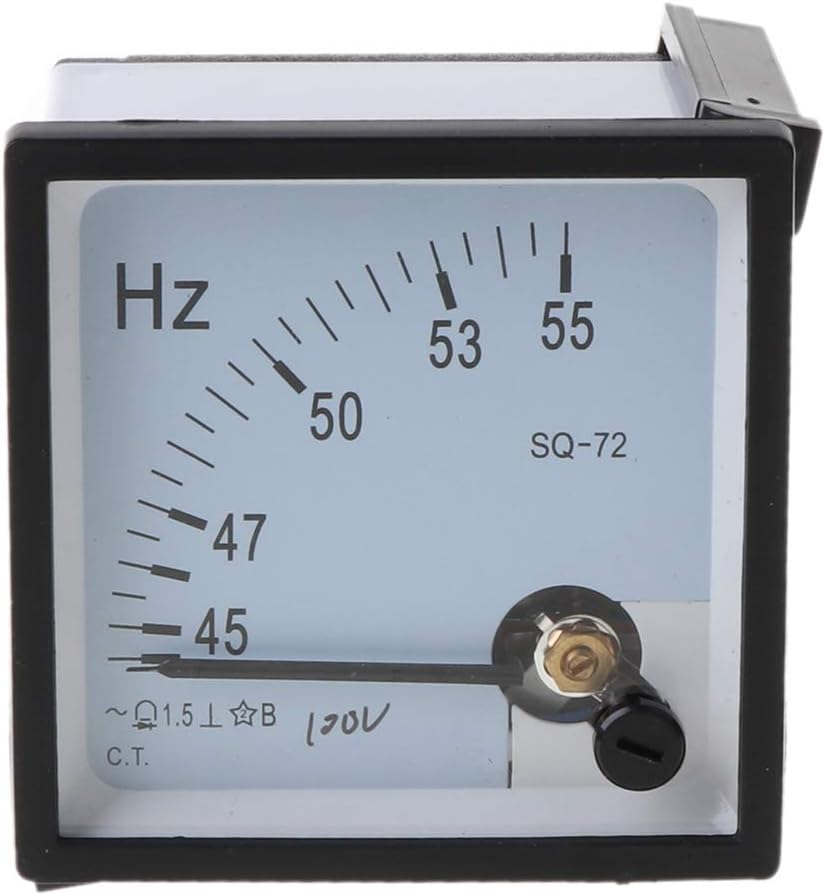 CARRYKT AC 220V Analog Panel Frequency Meter Tester Gauge Hertz Indicator
