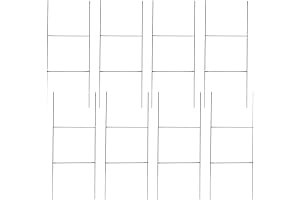 8 Pack Heavy Duty H Stand, 17.4'' x 7'' Lawn Sign Holder Metal Stand