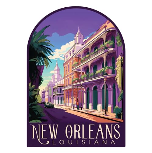 Imán decorativo souvenir New Orleans Louisiana 2 pulgadas miniatura 1