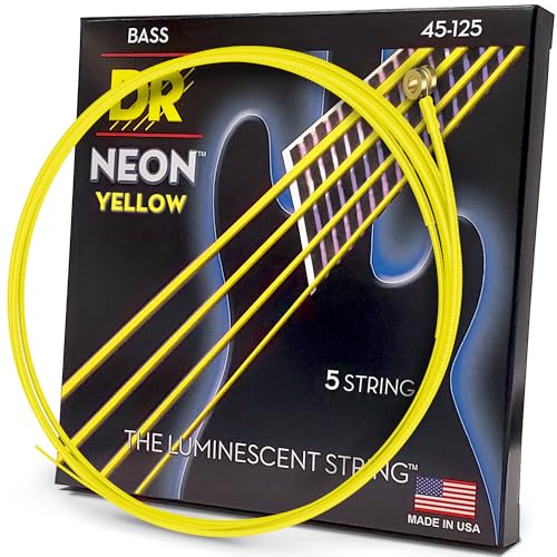Cordes pour basse anti-oxydation DR Strings NYB5-45 pour éliminer les bruits de frottement