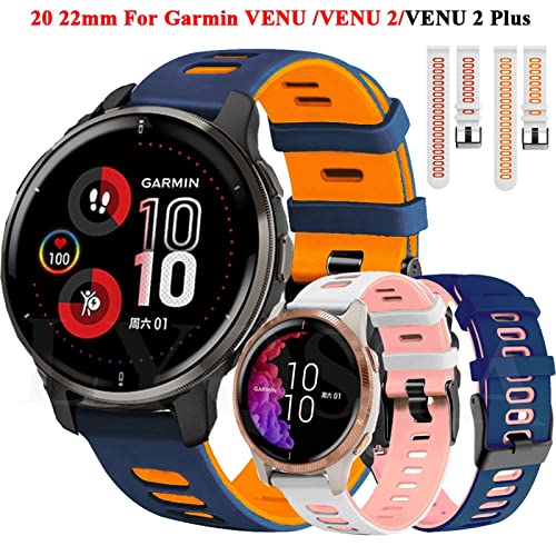 ForRunner 245 bracelet de montre silicone 20mm interchangeable noir - 2