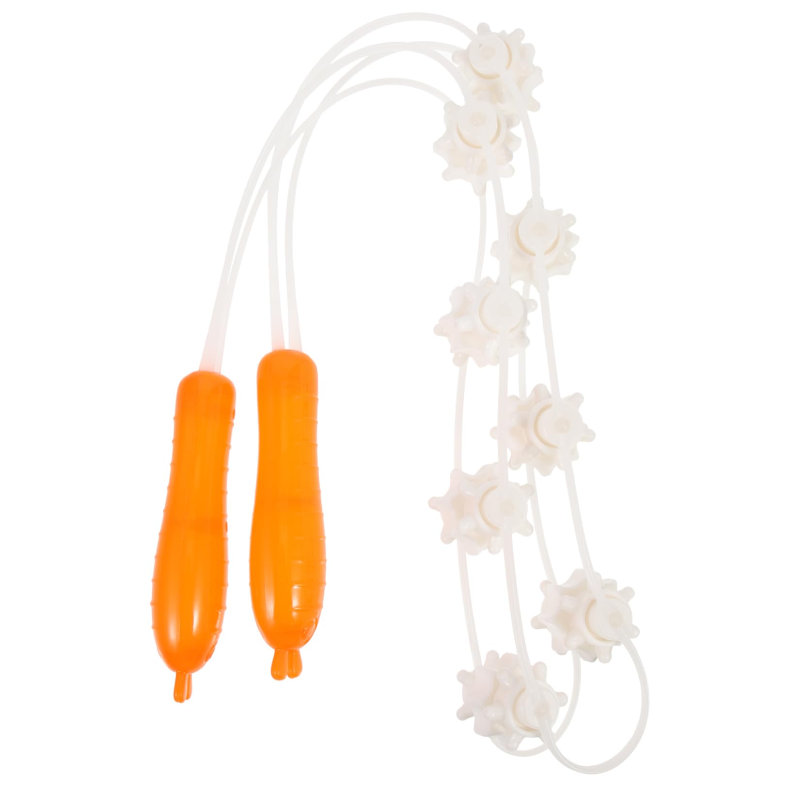 FOMIYES Ball Pull Back Strip Back Massager Roller Rope Handheld Body Roller Neck Massagers Handheld Massager Roller Rope Manual Massage Strap Tool Roller Stick to Stretch White