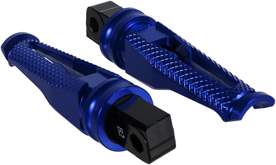 For Suzuki GSXR600/750 2008-2018 Motorcycle Footrest Passenger Pegs CNC Aluminum Motorcycle Accessories for GSX-R1300 Hayabusa 2008-2014 for SFV650 Gladius 2009-2014 (Blue)