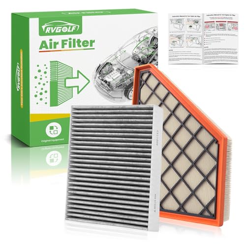 Image of Engine+Cabin Air Filter Fit for 2018-2026 Traverse, 2017-2026 Acadia | 2019-2026 Blazer, 2018-2026 Enclave, 2017-2026 XT5, 2020-2026 XT6, CF11966, CA12166, 99% Filtration Efficiency, Easy Install