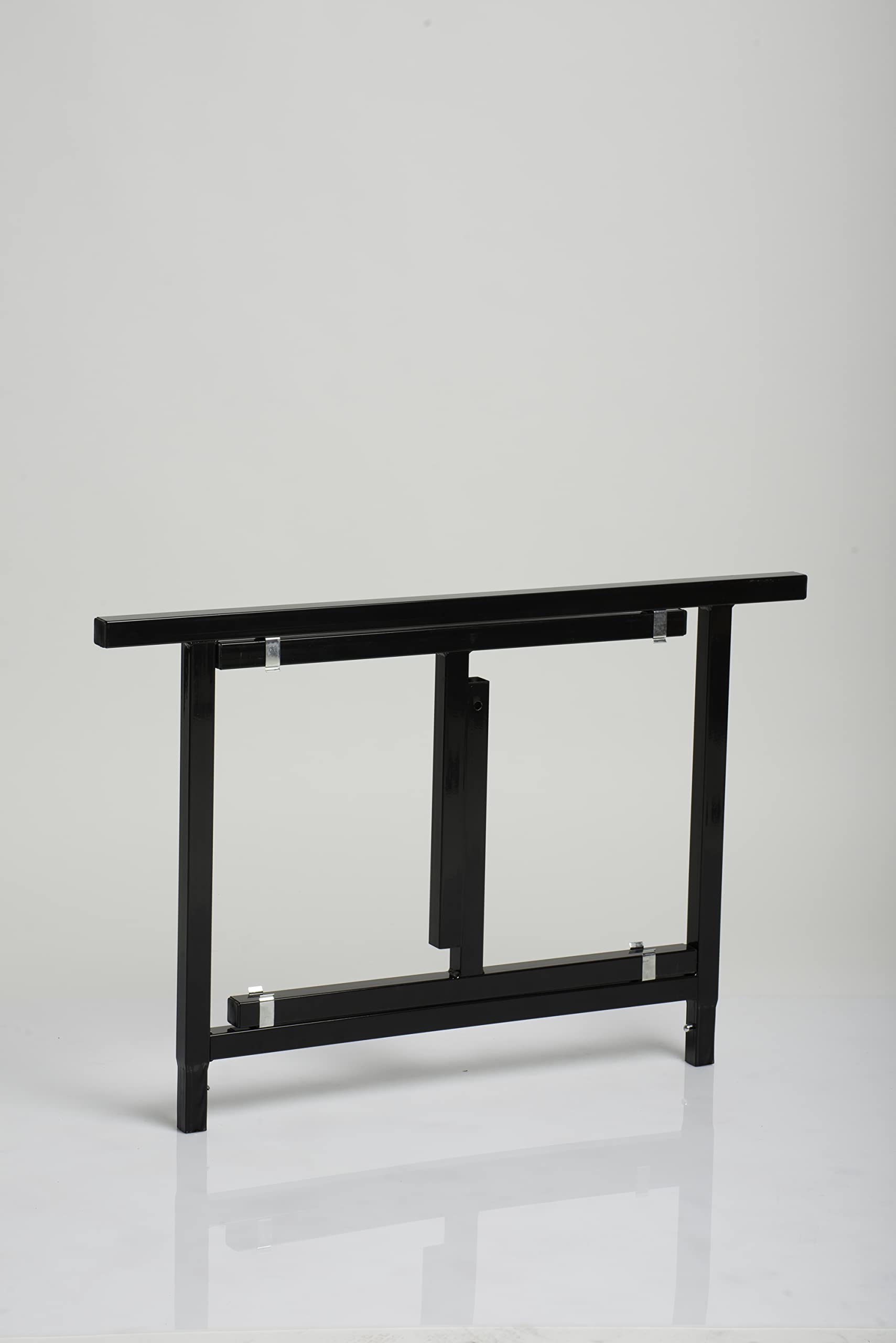 Nordlinger Pro 640022 2 Tréteaux Essentiel H en Métal avec Pieds Démontables, Noir