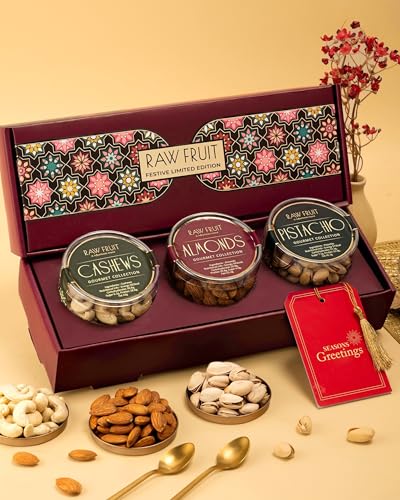Image of Hyperfoods Ramzan Gift Hampers 375 Gr DryFruits Gift Pack DryFruits Pack Of 3 Dry Fruits Raisins Almonds Eid Mubarak Gift Box DryFruit Eid Gift Hamper Dry Fruits Combo Pack DryFruit Gift Box