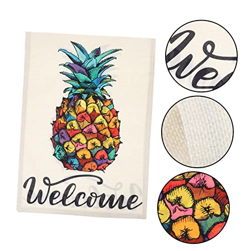 Drapeau de jardin double face résistant motif ananas BESPORTBLE - 3