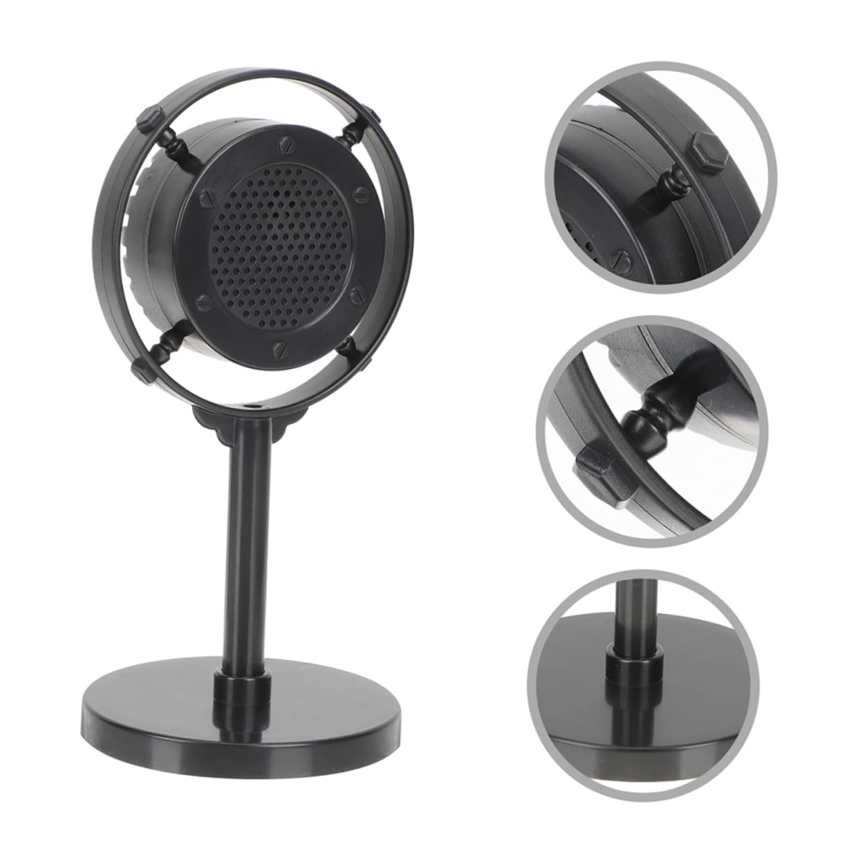 NULYLU Vintage Microphone Prop Toy Microphone for Karaoke Stage Performances Music Decorations