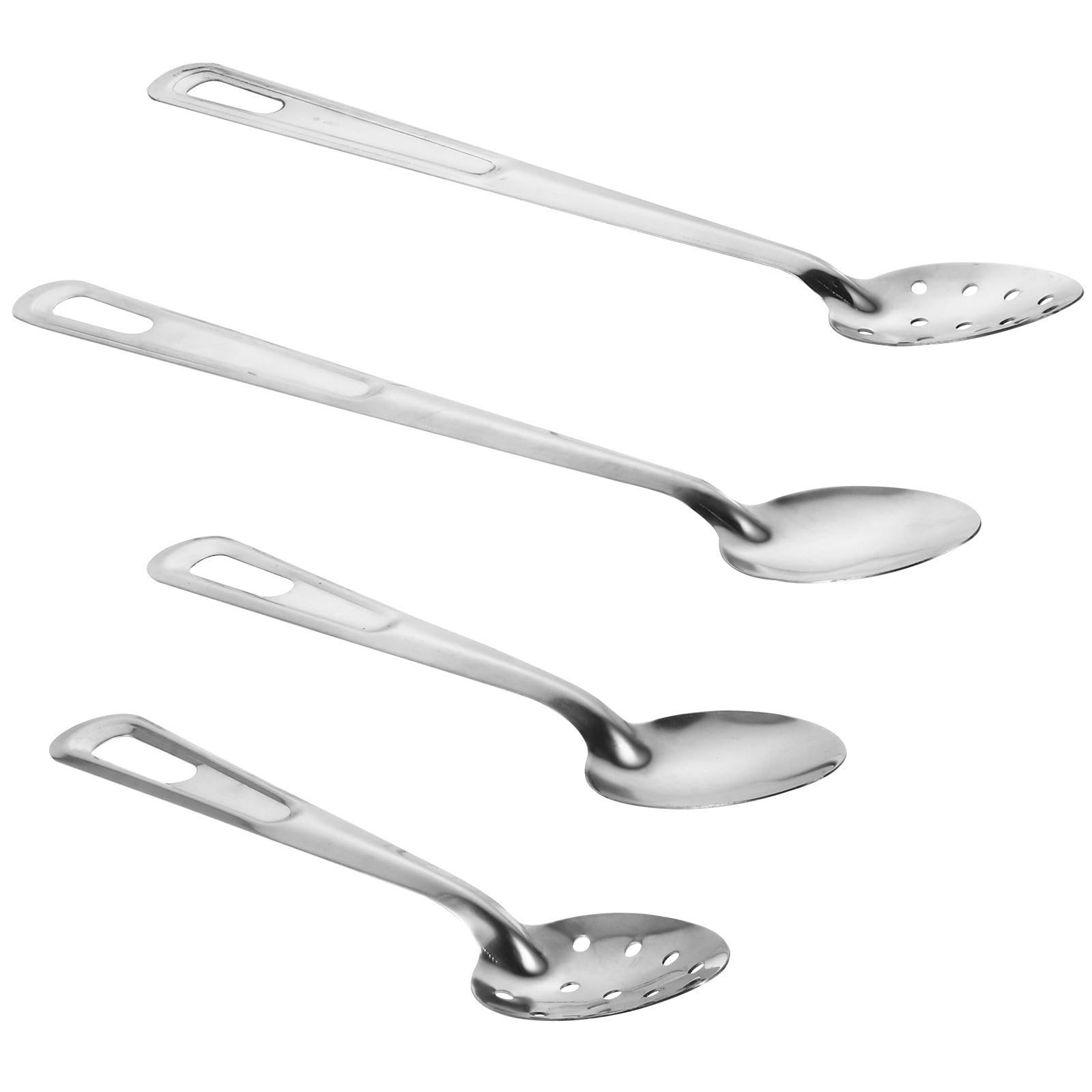 Cucharas coladoras de acero inoxidable de alta resistencia para restaurantes