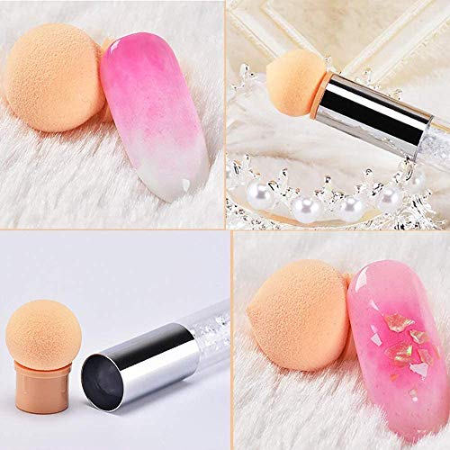 MWOOT Nailart Nagel Pinsel (8er Set), Nägeldesign Schwamm Ombre Pinsel, French Nagelkunst Bürsten für Gel Nagel… – Bild 6