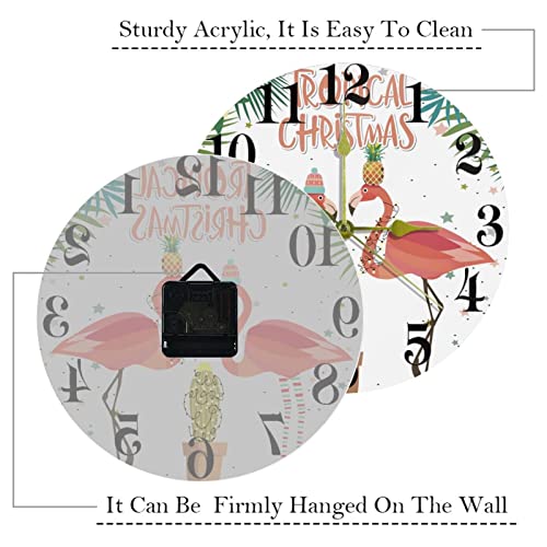 Horloge murale de Noël tropicale : cadeau idéal pour la maison - 4
