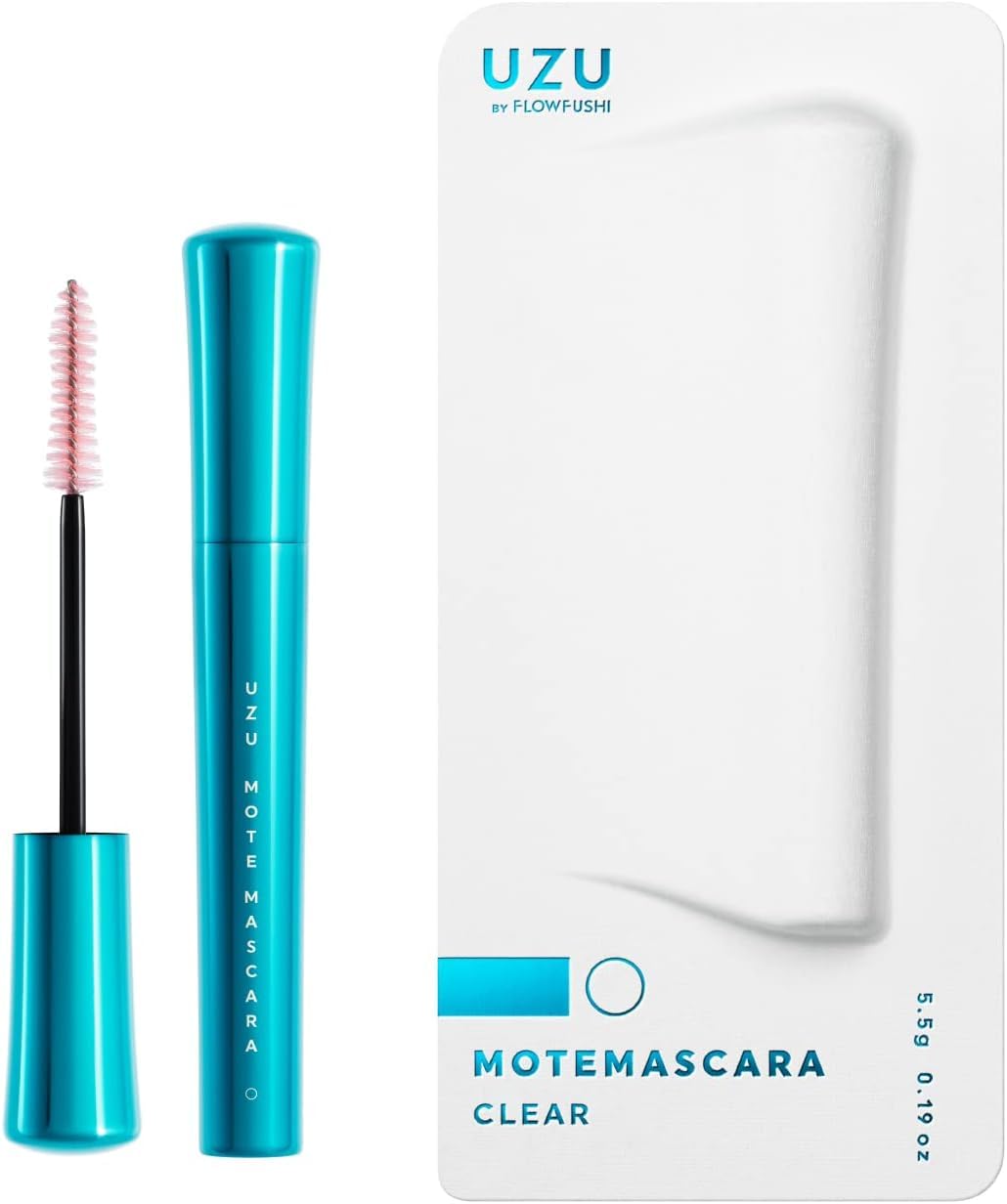 FLOWFUSHI Motemascara, Eyelash Care, Waterproof, Off Hot Water, Alcohol Free, Hypoallergenic (Clear)