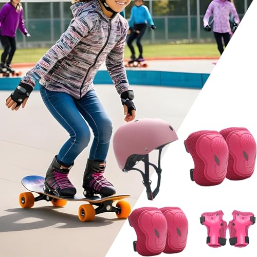 Cascos de monopatín para niños con coderas y rodilleras ajustables 2